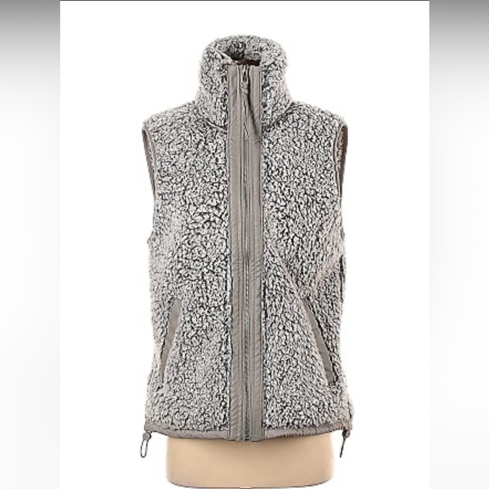 Abercrombie & Fitch Sherpa Vest | Women's XS | Gray